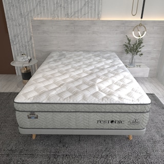 Foto 5 | Colchón Restonic Queen Size Huge Bambú Foam Deluxe + 2 Almohadas