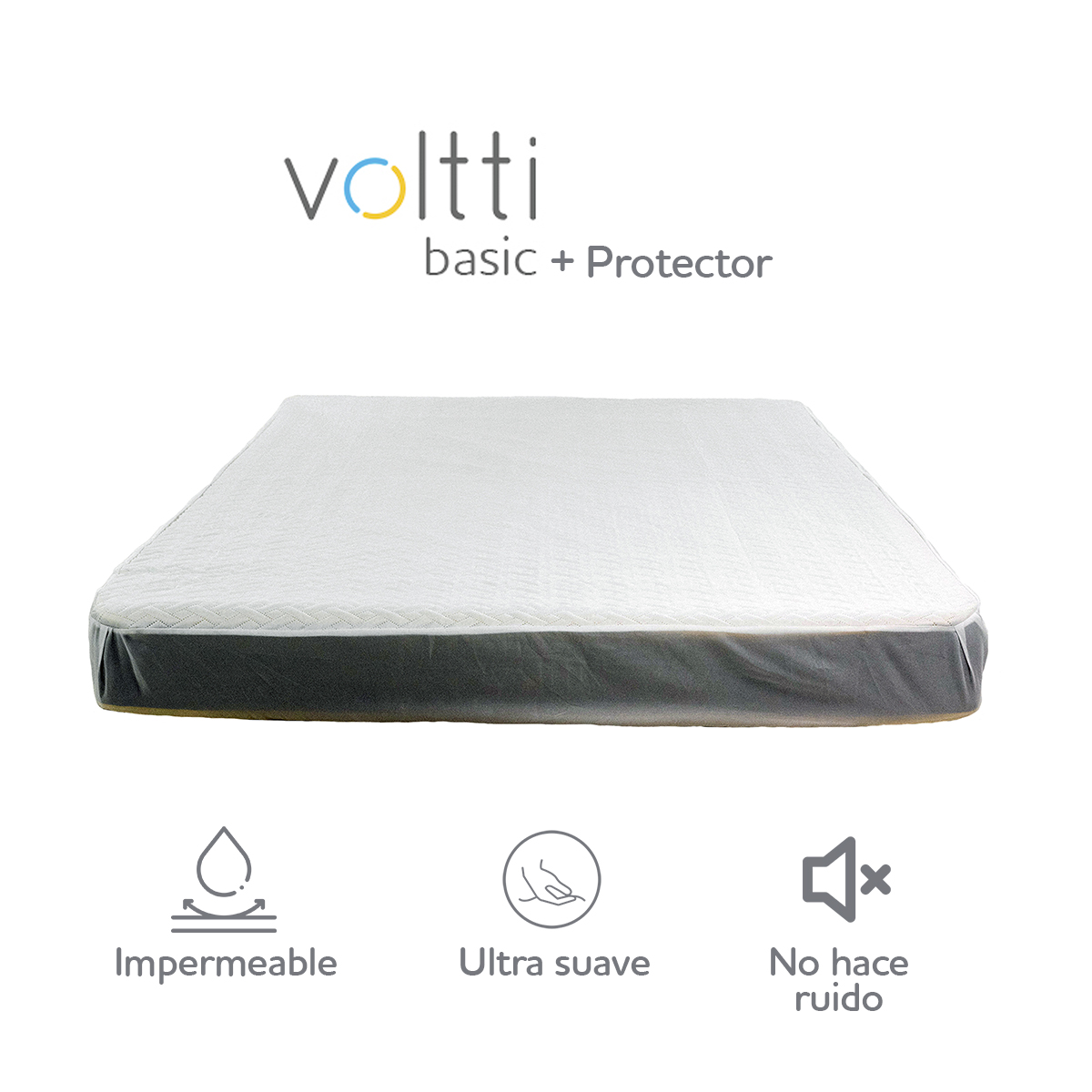 Foto 3 pulgar | Colchón Individual Basic Nano Memory Foam + Protector Impermeable Voltti