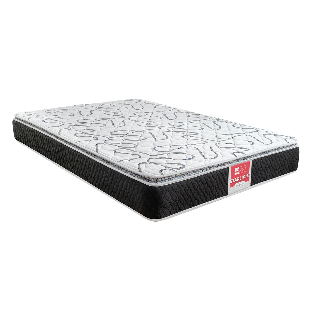 Foto 2 | Colchón Individual Atlas Starlight Más Pack Con 2 Almohadas
