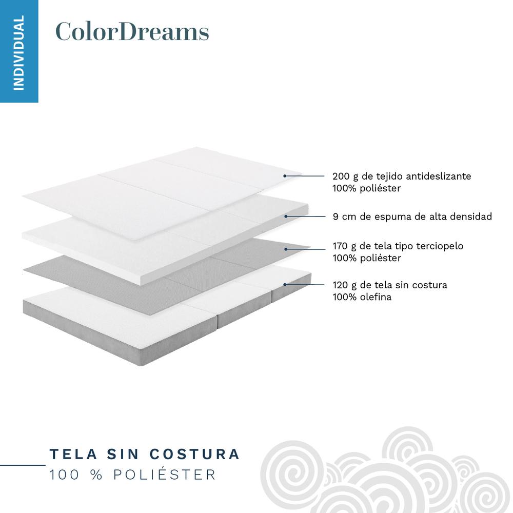 Foto 4 | Colchón Individual ColorDreams Plegable con Maleta