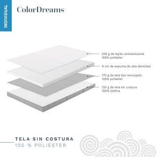 Foto 4 | Colchón Individual ColorDreams Plegable con Maleta