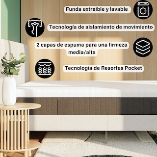 Foto 4 | Colchón Emma Individual Comfort Premium