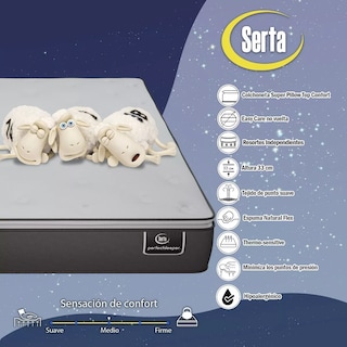 Foto 4 | Colchón Matrimonial Serta Sheep Pocket Confort
