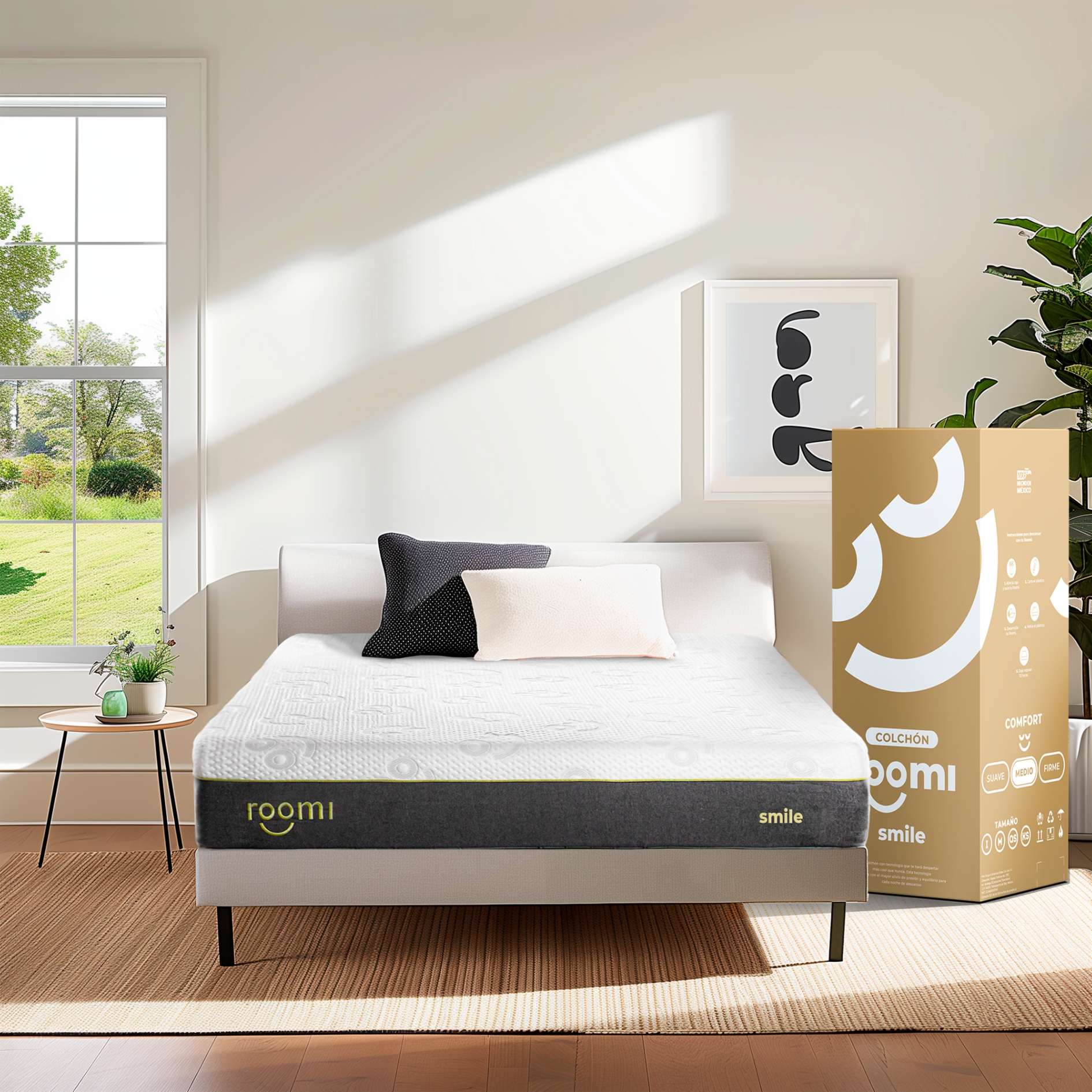 Foto 3 | Colchón Roomi Smile King Size De Memory Foam Confort Medio