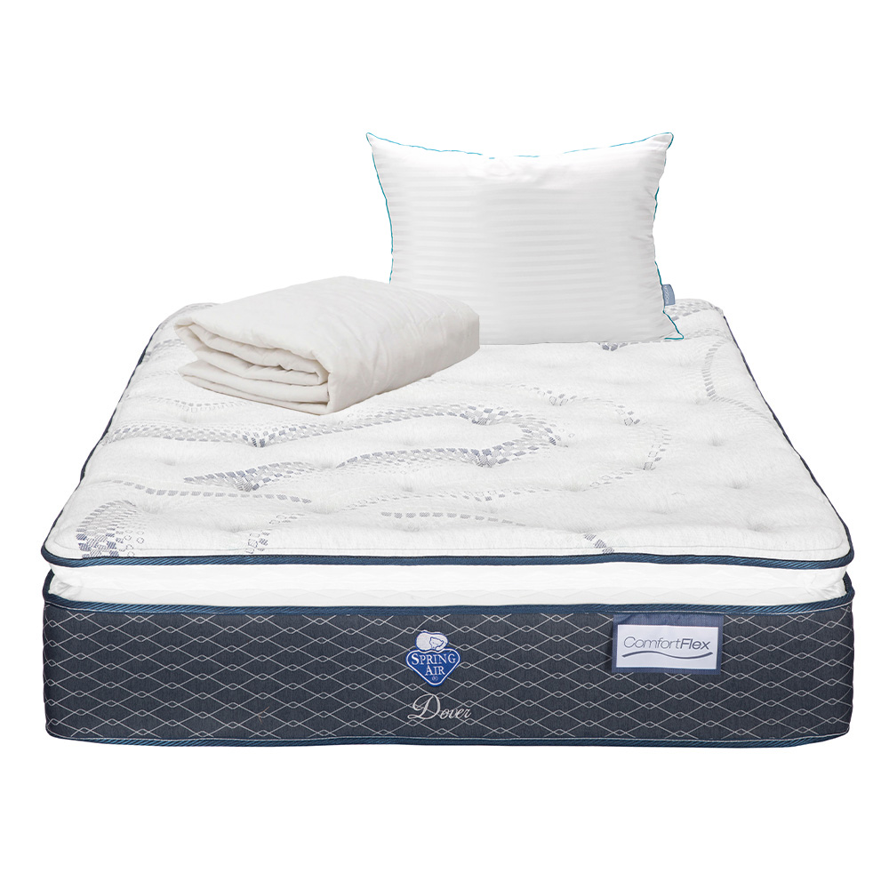 Foto 1 | Colchón Spring Air Dover King Size + Almohada Royal + Protector Prime