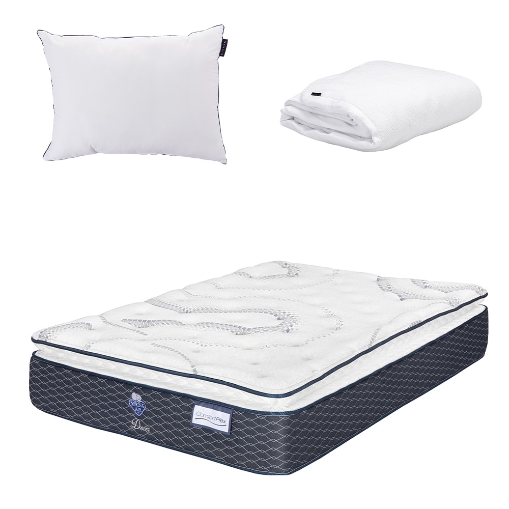 Colchón Spring Air Dover King Size + Almohada One + Protector Cloud $9,849