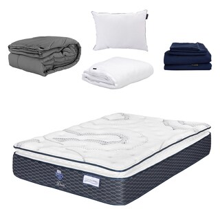 Foto 1 | Colchón Spring Air Dover Queen Size + Almohada One + Protector Cloud + Sábanas Softy + Edredón Homy
