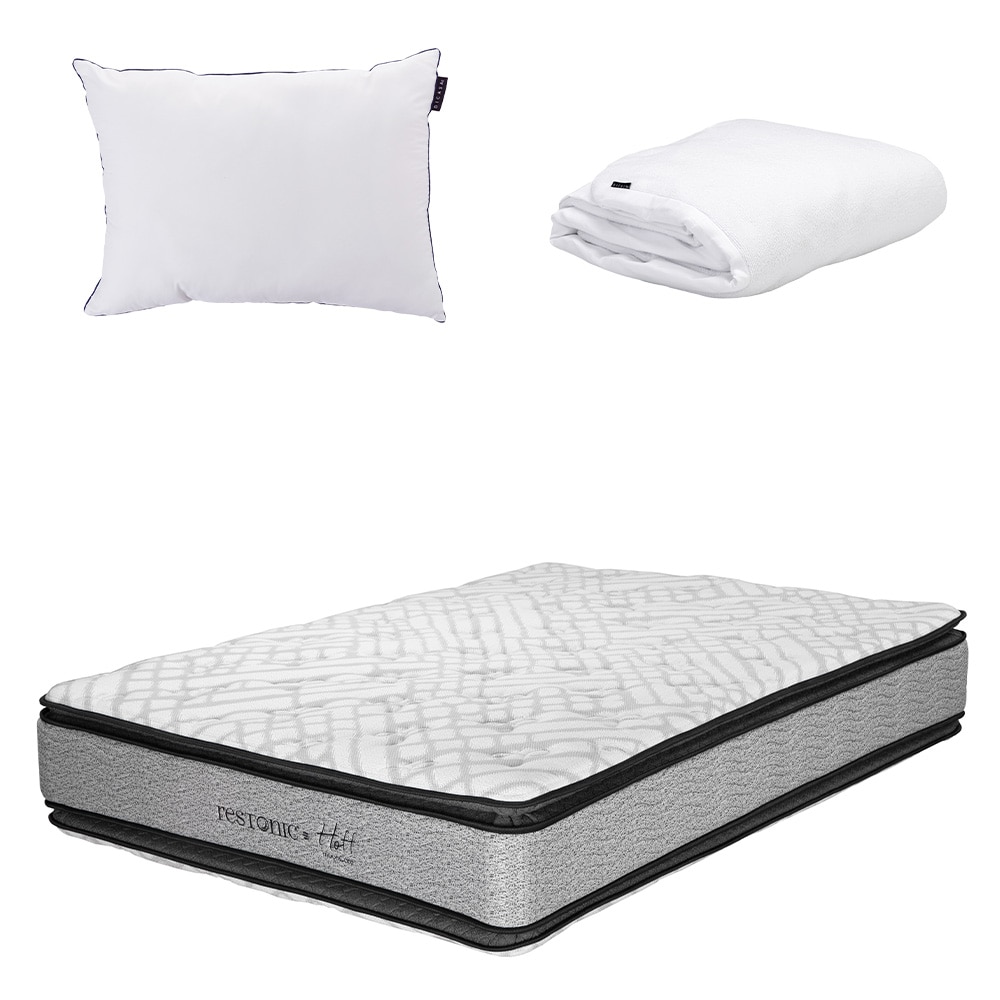 Colchón Restonic Hoff Queen Size más Almohada One más Protector Cloud $6,449