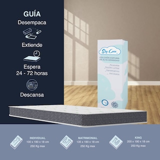 Foto 5 | Colchón Organic Sky Care King Size