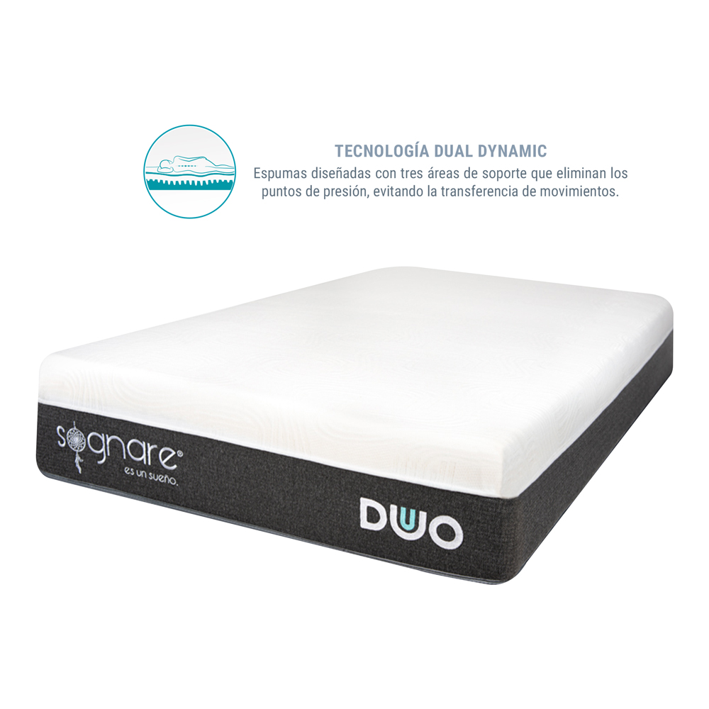 Foto 2 | Colchón Sognare Duo Queen Size de Memory Foam