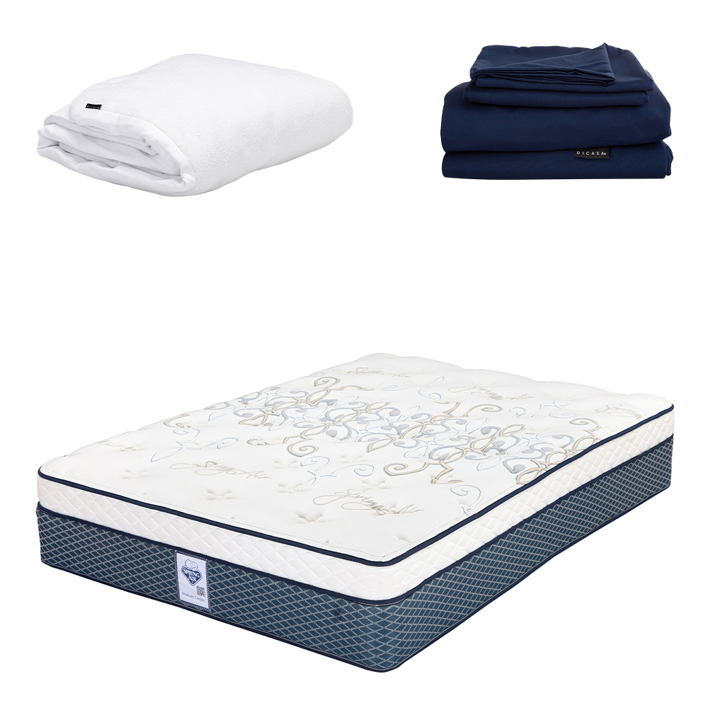 Foto 1 | Colchón Spring Air Cantabria King Size + Protector Cloud + Sábanas Softy