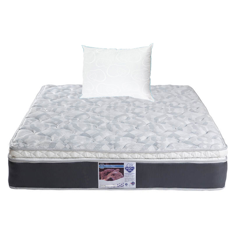 Foto 1 | Colchón Spring Air Marte Individual + Almohada Oso