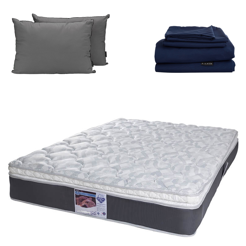 Foto 1 | Colchón Dicasa Marte + Almohada 2pack + Sabanas Softy King Size