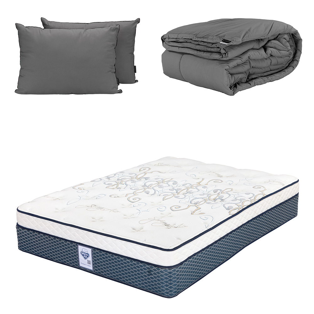Foto 1 | Colchón Spring Air Cantabria King Size + Almohada 2pack + Edredón Homy