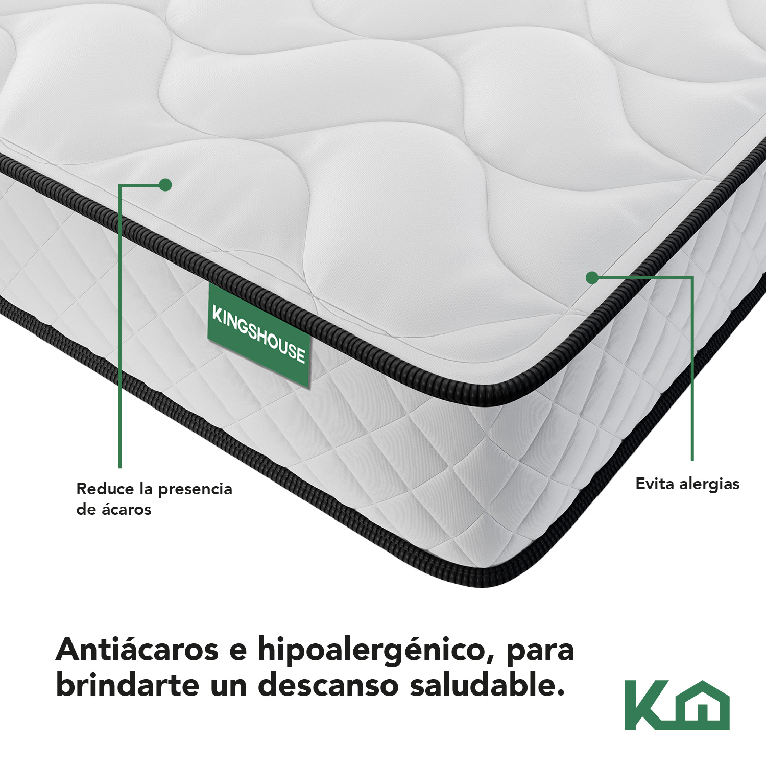 Foto 5 pulgar | Colchón Individual en Caja KingsHouse Memory Foam