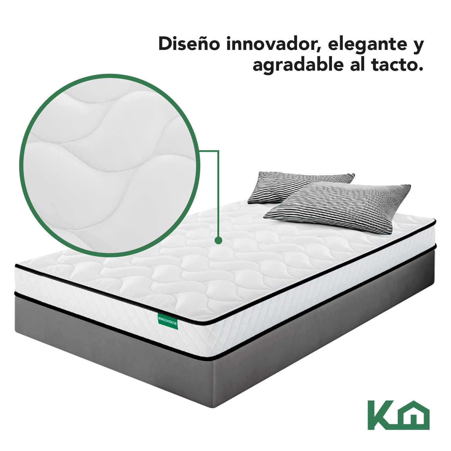 Foto 6 | Colchón Individual en Caja KingsHouse Memory Foam