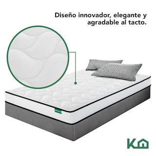 Foto 6 | Colchón Individual Caja 12cm Memory Foam Espuma Alta Densida