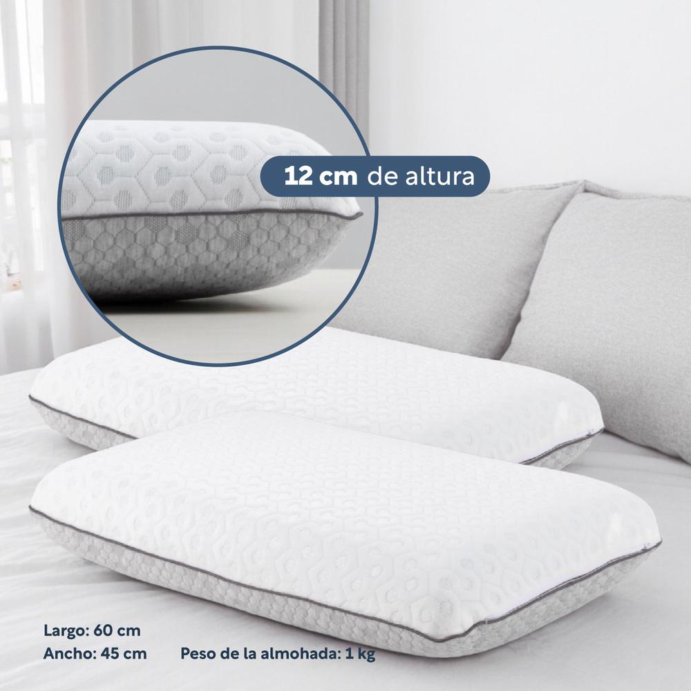 Foto 5 | Set 3pzas Colchón Kingsize Memory + Almohadas Con Gel Carbón