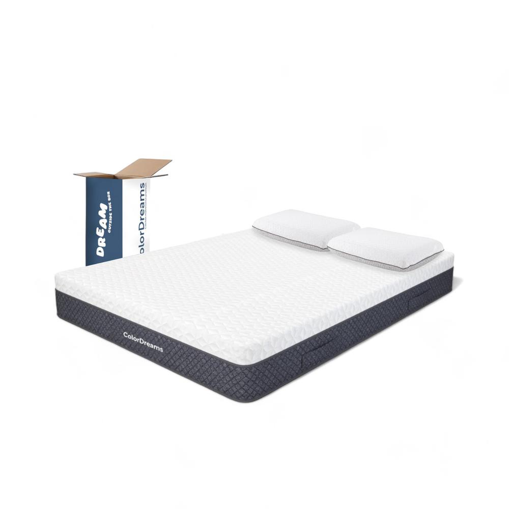 Set 3pzas Colchón Matrimonial Memory + Almohadas Gel Carbón $5,099
