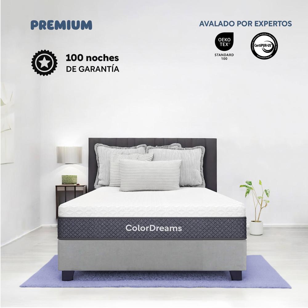 Foto 2 | Colchón Queen Size Memory Foam + Almohadas Poliéster Set 3pz