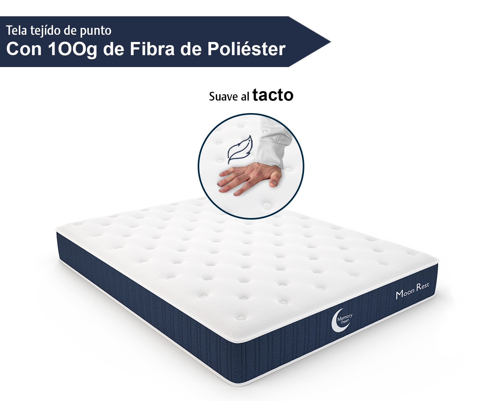 Foto 3 pulgar | Colchón Individual, Híbrido De 2 Tecnologías: Memory Foam Y Resortes Independientes Para Un Mayor Comfort ,en Caja