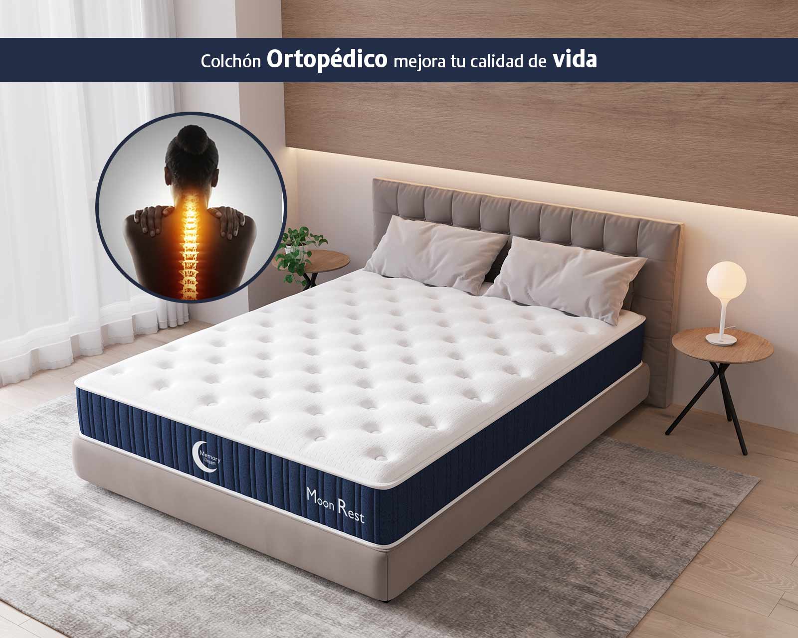 Foto 8 | Colchón Individual, Híbrido De 2 Tecnologías: Memory Foam Y Resortes Independientes Para Un Mayor Comfort ,en Caja