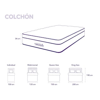 Foto 2 | Colchon Matrimonial Therapedic Classic Aram