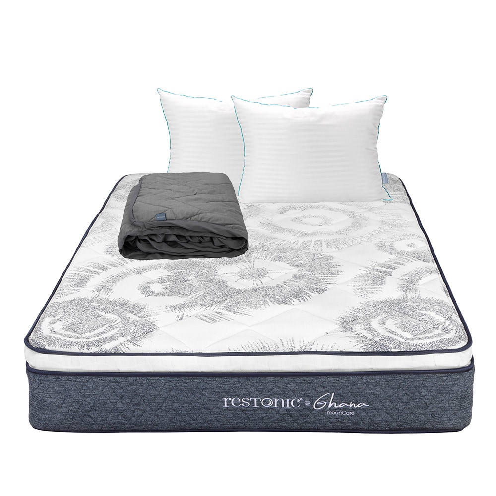 Colchon Restonic Ghana + Almohada Royal Twin + Protector Lux Individual $4,549