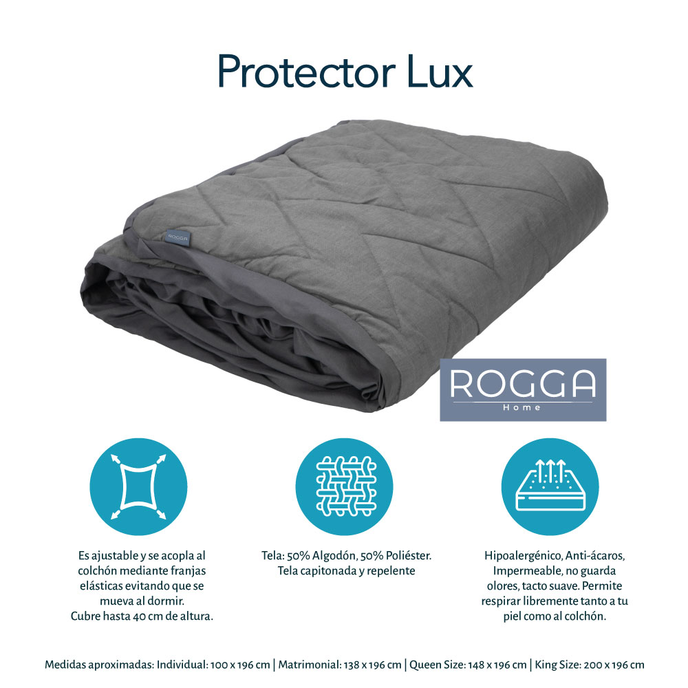 Foto 7 | Colchon Restonic Ghana + Almohada Royal Twin + Protector Lux Individual