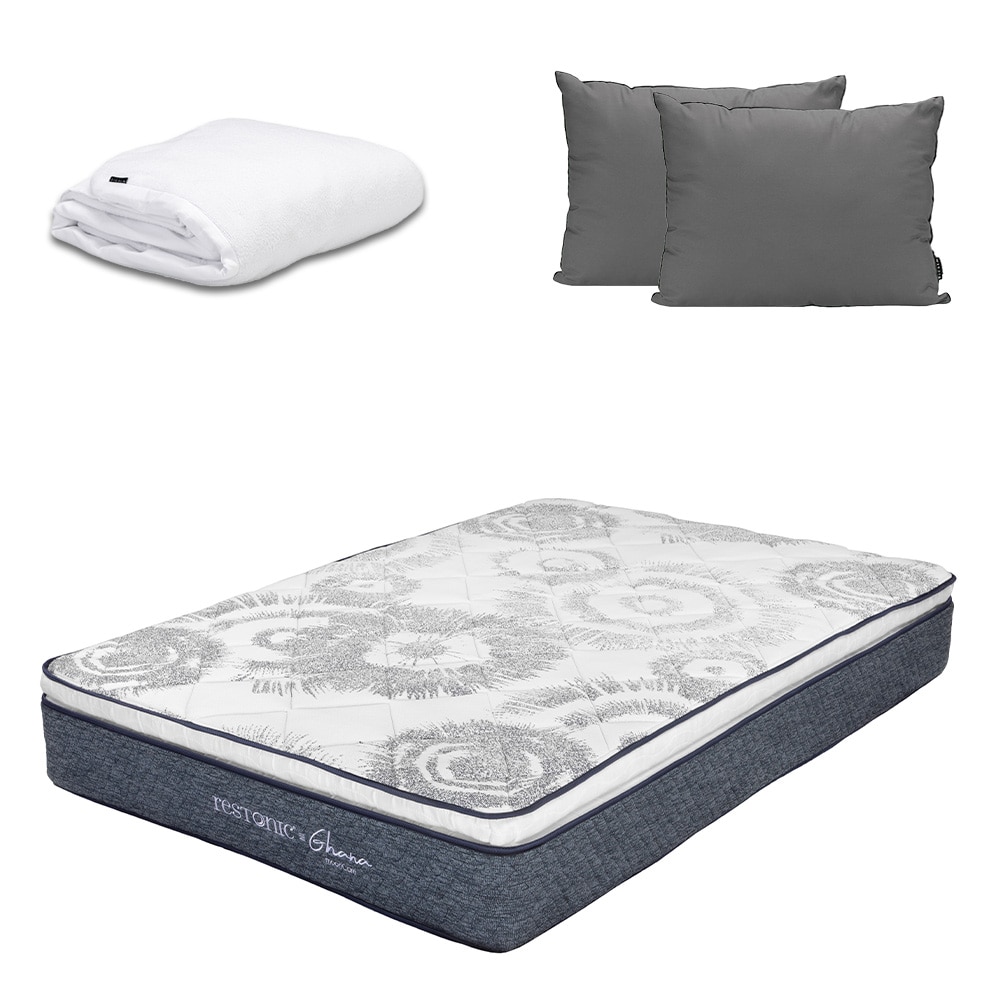 Colchon Restonic Ghana + Almohada 2pack + Protector Cloud Queen Size $5,649