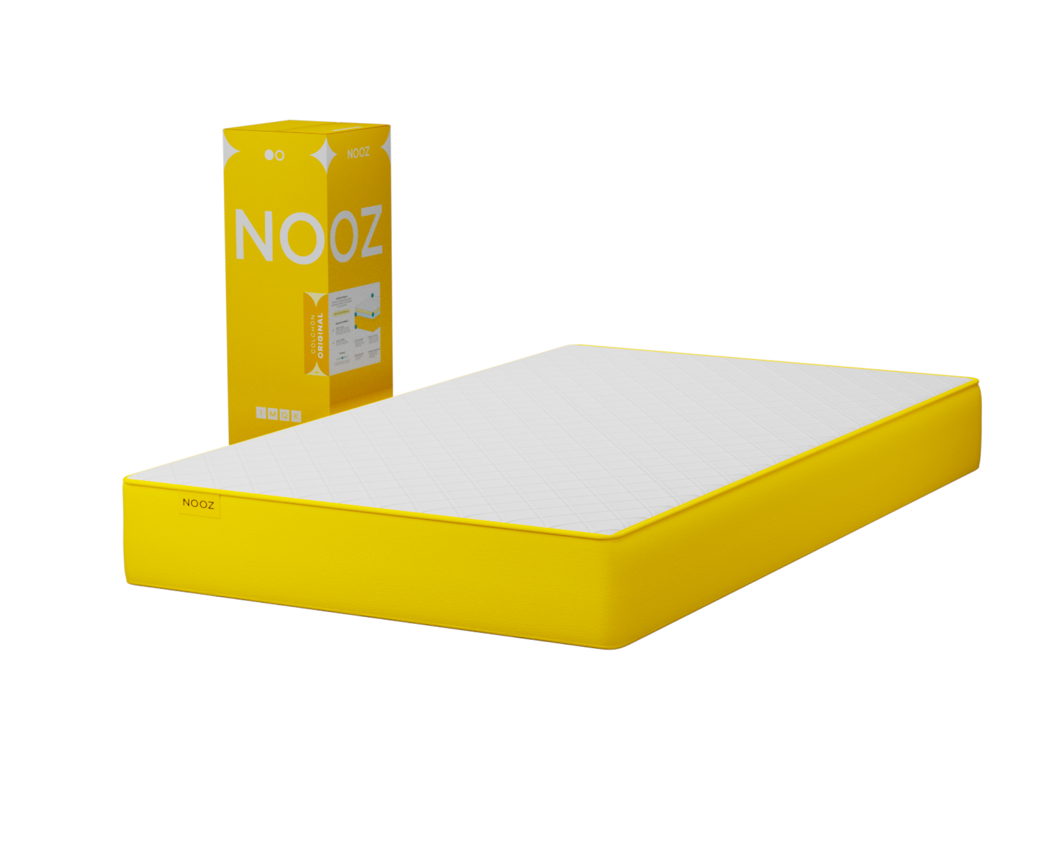 Nooz, Colchón Queen Size Nooz Original, 24cm, Colchón En Caja, Colchón Memory Foam, Colchones De Espuma, Hecho En Mé