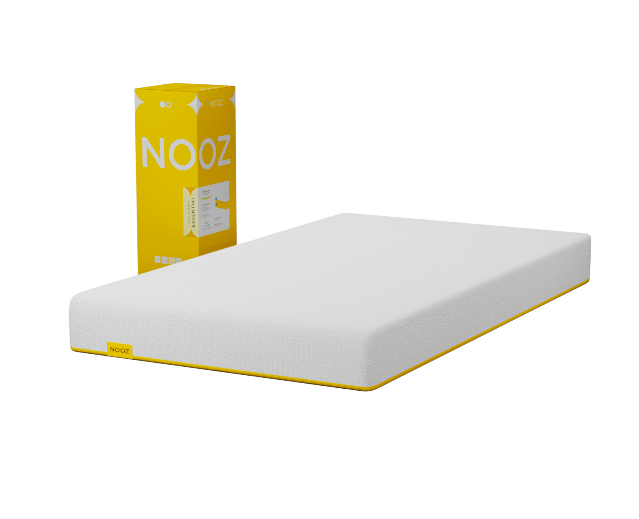 Nooz, Colchón King Size Nooz Essential, 20cm, Colchón En Caja, Colchón Memory Foam, Colchones De Espuma, Hecho En Mé