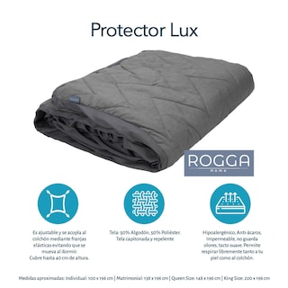 Foto 6 | Colchón Restonic Lipa + Almohada Royal Twin + Protector Lux + Sábanas Royal Queen Size