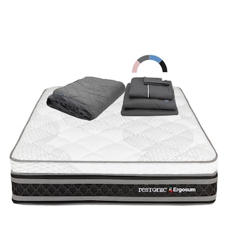 Foto 1 | Colchon Restonic Ergosum + Protector Lux + Sabanas Royal Queen Size
