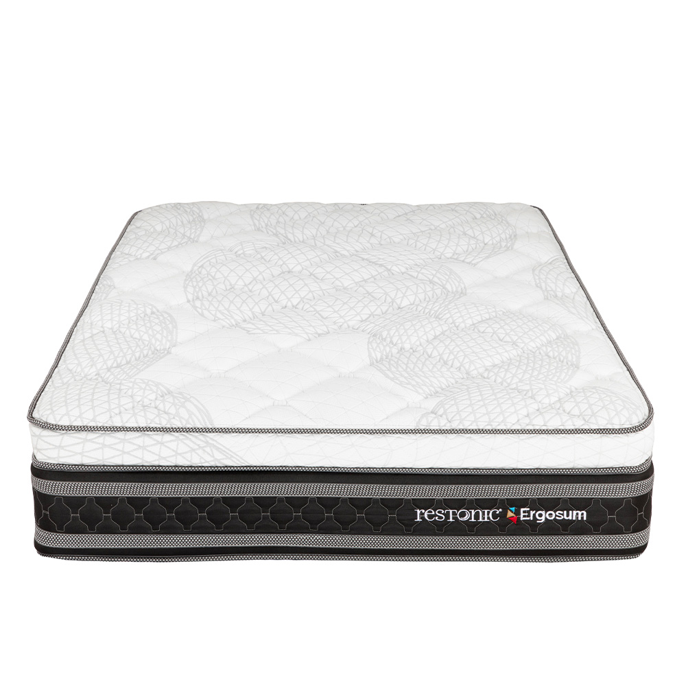 Foto 2 | Colchon Restonic Ergosum + Protector Lux + Sabanas Royal Queen Size