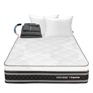 Foto 1 | Colchon Restonic Ergosum + Almohada Royal Twin + Sabanas Royal Matrimonial