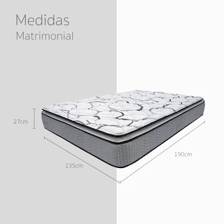 Foto 3 | Colchón Restonic Mooncare Matrimonial Semi Firme