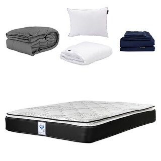 Foto 1 | Colchón Premier Spring Air Queen Size + Almohada One + Protector Cloud + Sábanas Softy + Edredón Homy