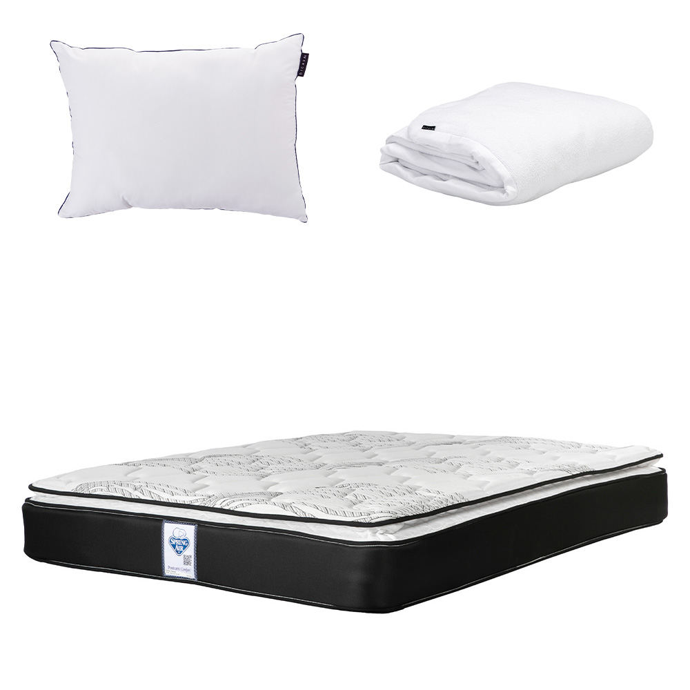 Colchón Premier Spring Air King Size + Almohada One + Protector Cloud