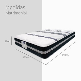 Foto 2 | Colchon Restonic Sally Mooncare Matrimonial Semi Firme