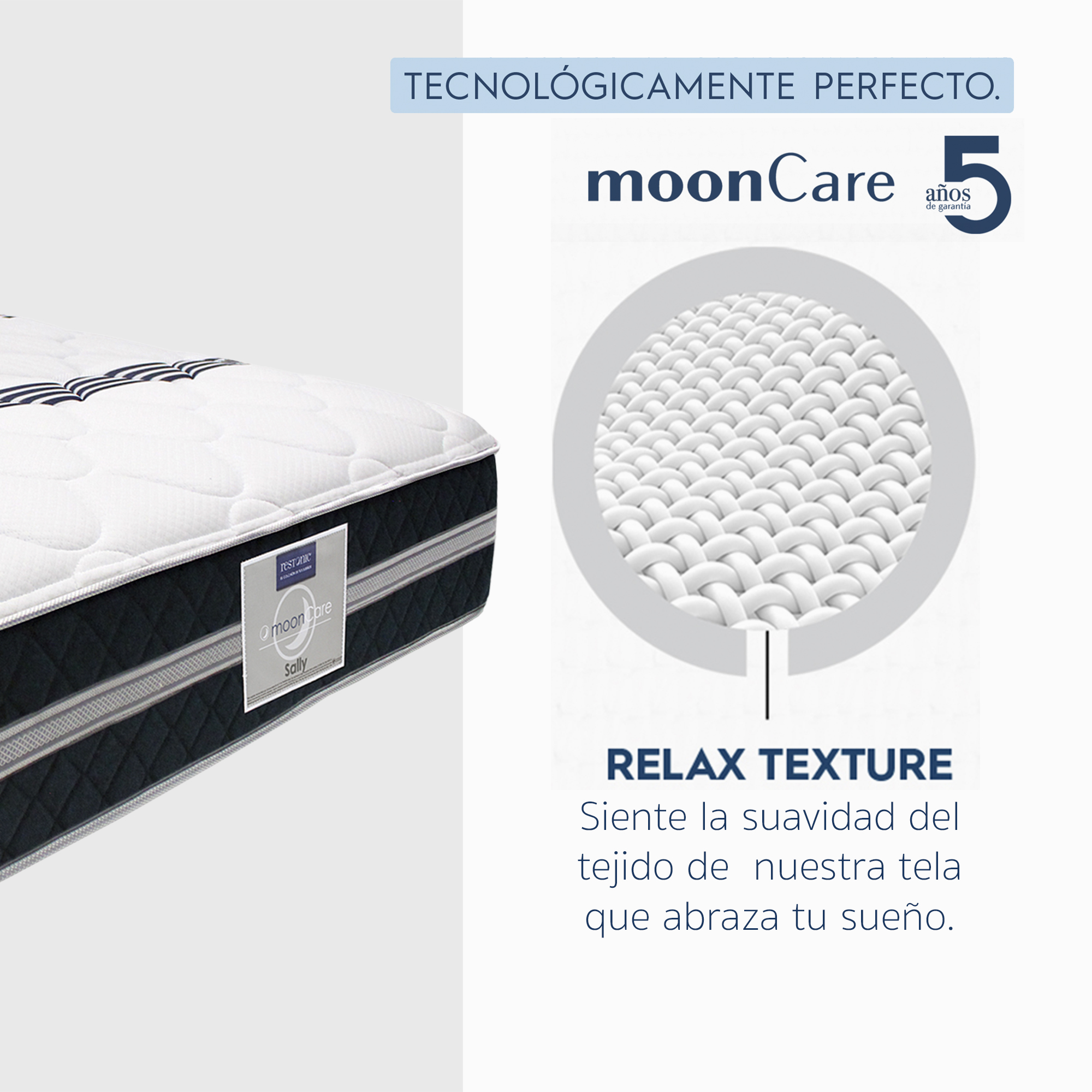 Foto 5 | Colchón Restonic Sally Mooncare Individual Semi Firme