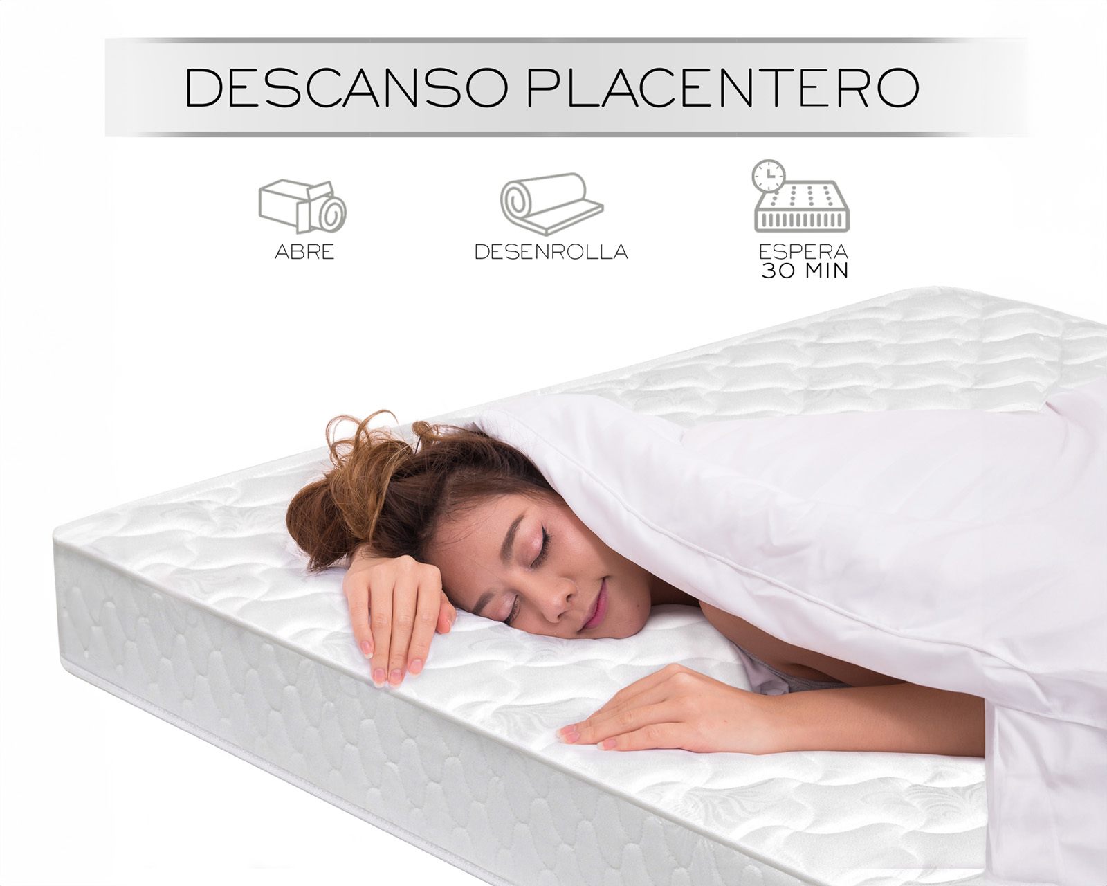 Foto 6 pulgar | Colchón Memory Foam King Size En Caja Resortes Independientes Firmeza Media Alta Densidad Ergonómico Soporte confor