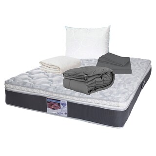 Foto 1 | Colchón Spring Air Matrimonial + Almohada Oso + Protector + Sábanas + Edredón