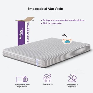 Foto 7 | Colchón Matrimonial Resortes Foam Alta Densidad En Caja 16cm