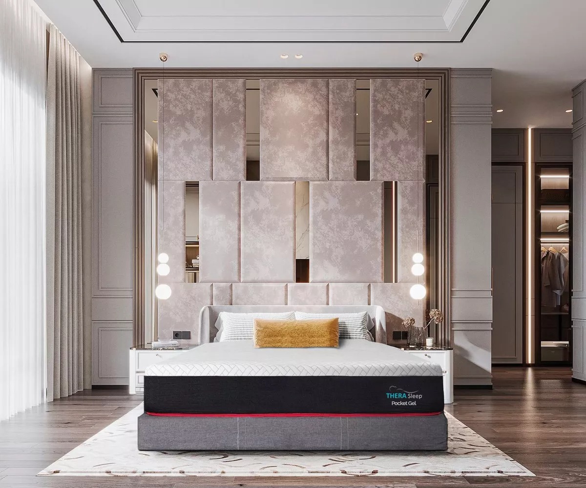 Foto 4 | Colchón King Size, Thera Sleep Pocket Gel, Resortes Independientes, Refuerzo Perimetral Y Espuma Hd De 200x190 Cm