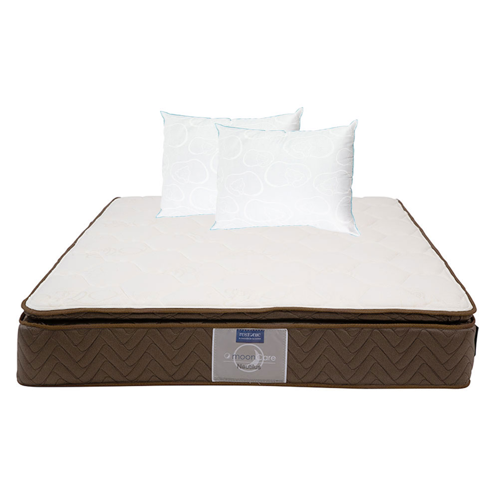 Foto 1 | Colchón Restonic Nautilus Matrimonial + 2 Almohadas Oso