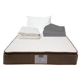 Foto 1 | Colchón Restonic Nautilus Individual + Almohada Oso + Protector + Sábanas Spring Air Soft