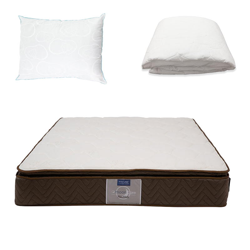 Colchón Restonic Nautilus Individual + Almohada Oso + Protector Ultra Spring Air