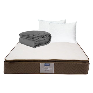 Foto 1 | Colchón Restonic Nautilus Queen Size + 2 Almohadas Oso + Edredón Homy