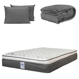 Foto 1 | Colchón Spring Air Phantom Matrimonial + Almohada 2 Pack + Edredón Homy
